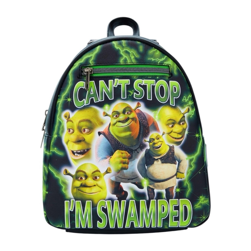 NEW Loungefly Dreamworks Shrek Can't Stop Glow In The Dark Mini Backpack